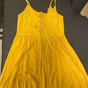 Mustard yellow summer dress